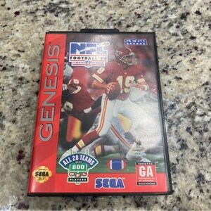 Sega Genesis NFL Football ‘94 game with case Very Good Condition Preowned